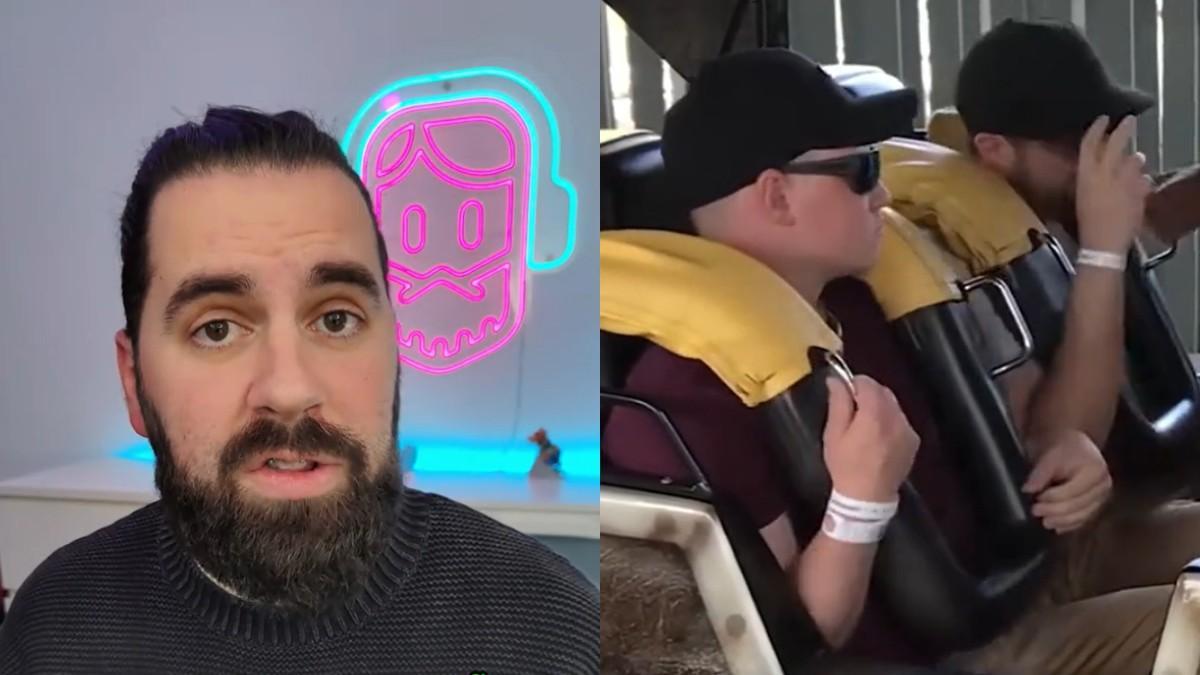 El usuario de TikTok Dramario explica como funciona la seguridad de las atracciones.