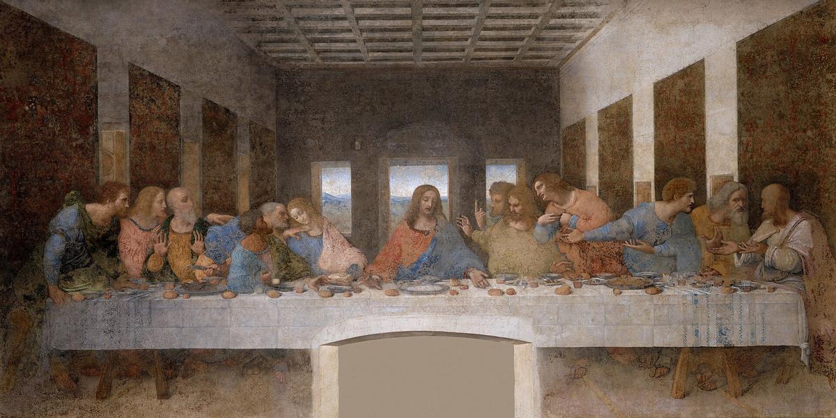 ‘La última cena’, de Leonardo da Vinci.