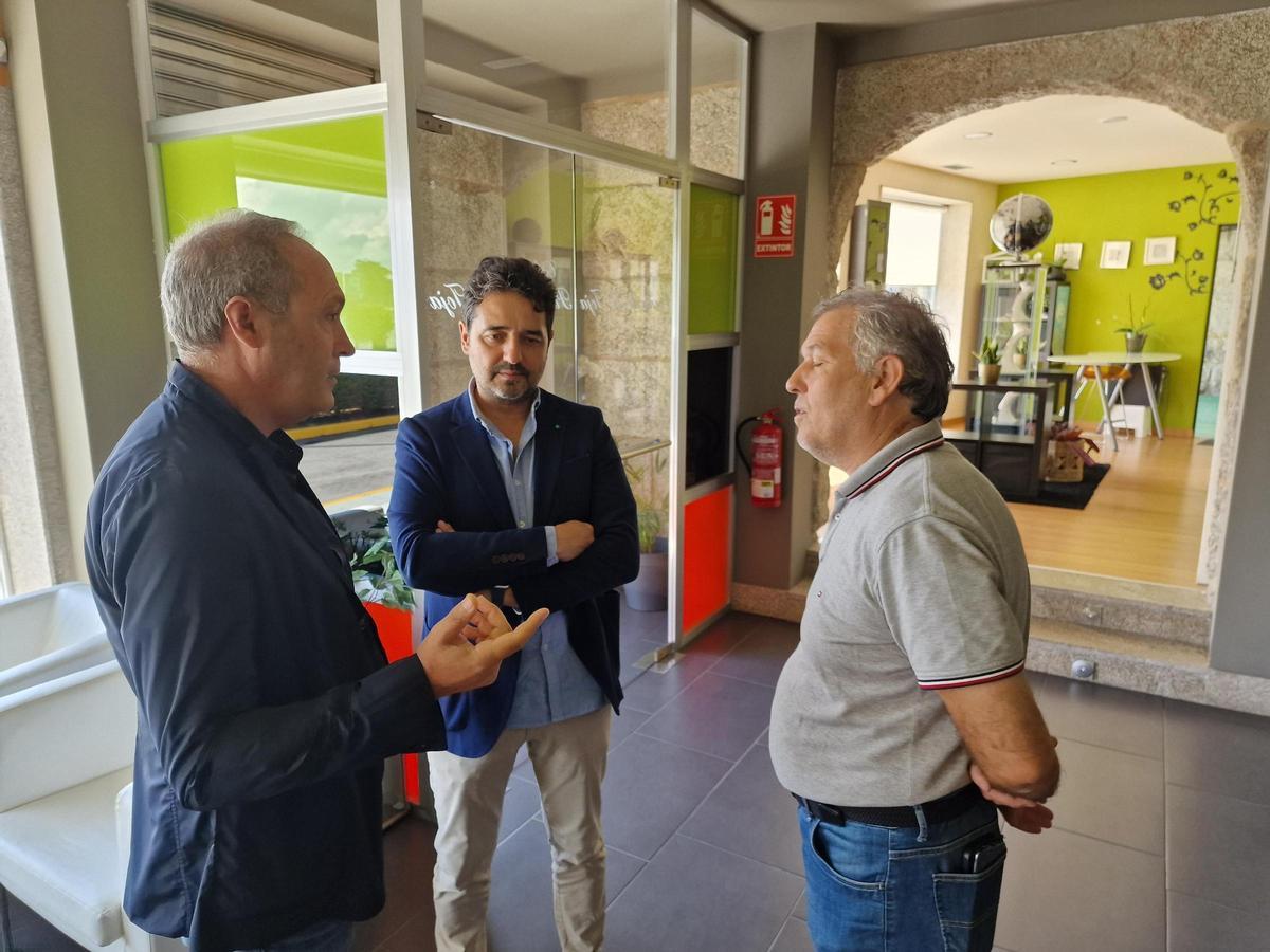 Un momento de la visita al hotel de Jaime Devesa.