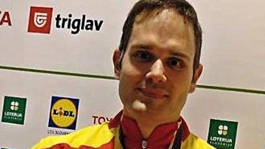 L&#039;esparreguerí Jordi Morales es penja dues medalles  a Eslovènia