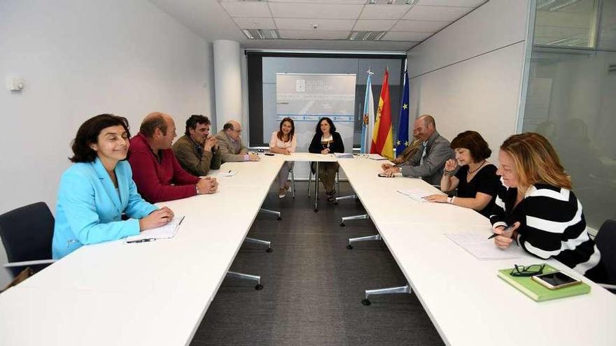 La reunión de ayer se celebró en la sede de la Xunta de Galicia en Pontevedra. // Gustavo Santos