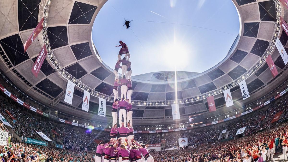 Els Moixiganguers d&#039;Igualada fent en el concurs