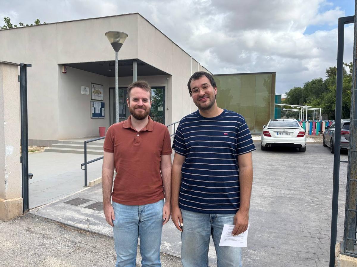 Los ediles Quique Montero (Cambiemos) y Juan López (PSOE)