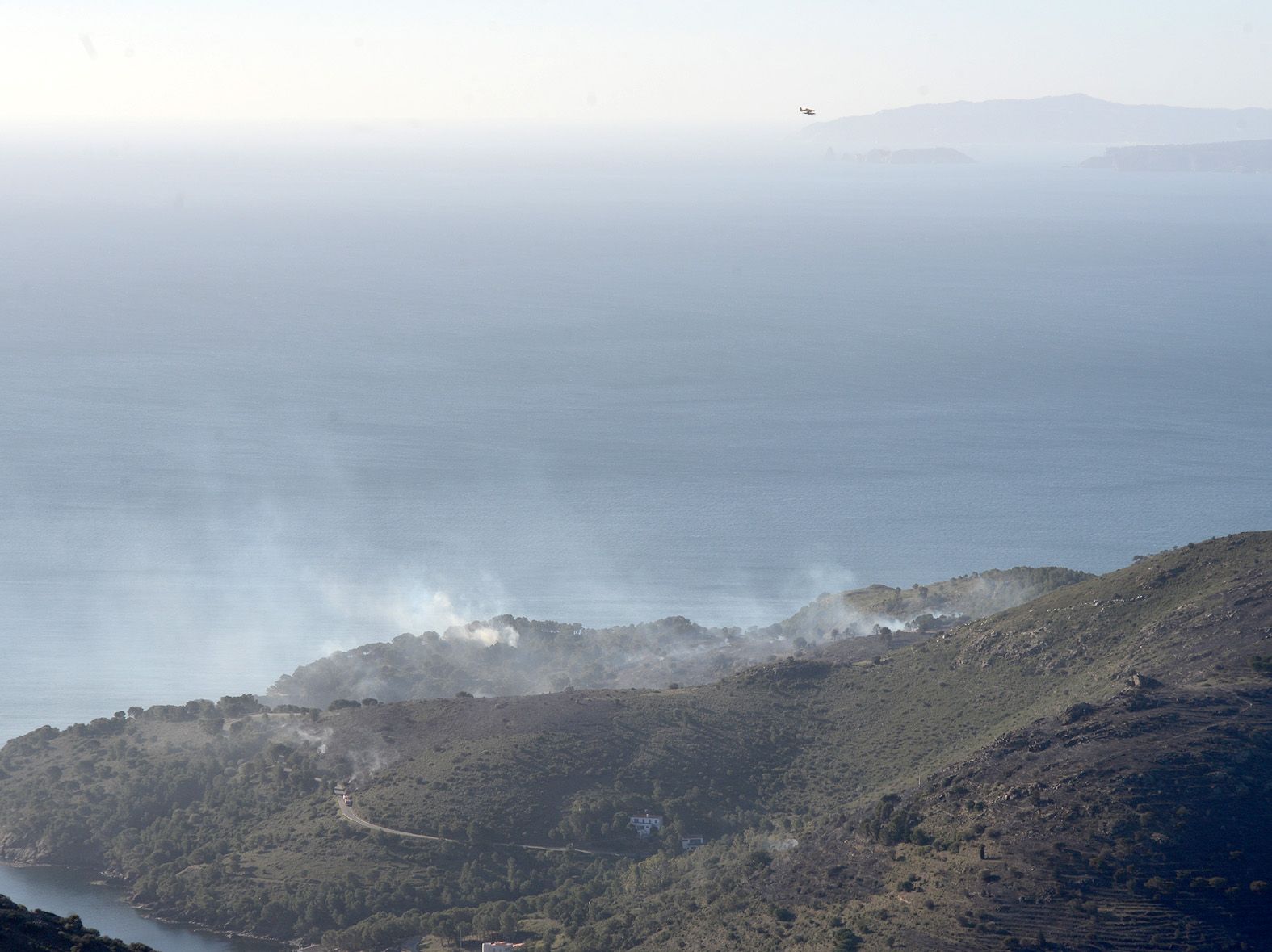 Gran incendi forestal a Roses