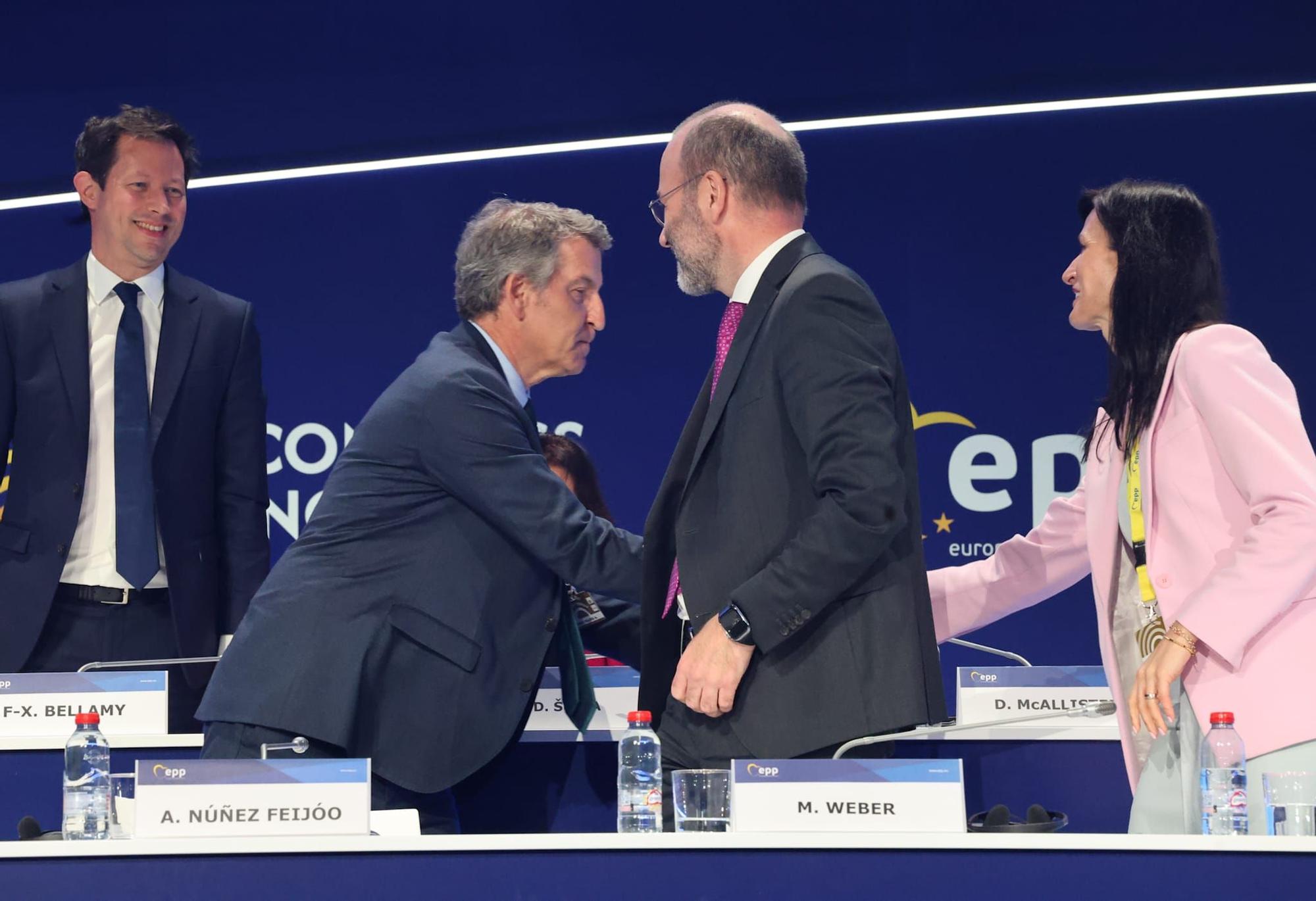 La primera jornada del congreso del PPE en València, en imágenes