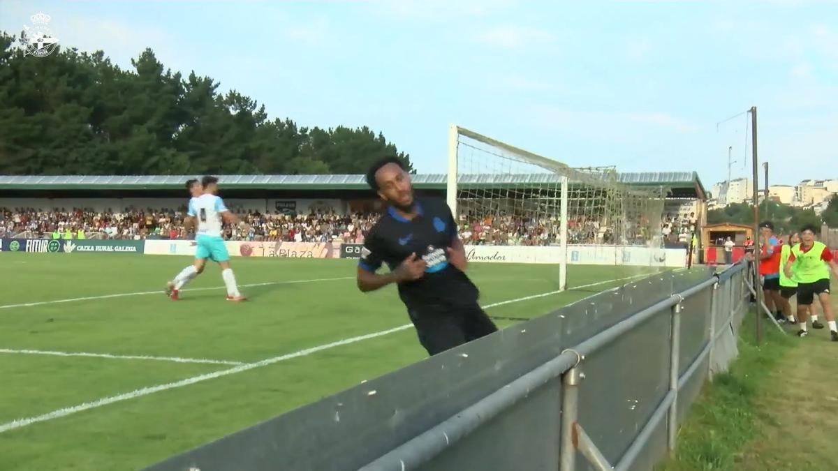 Aubameyang se estrena con el Depor