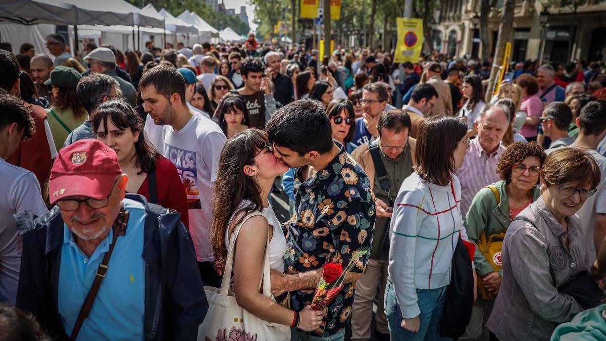 Sant Jordi de récord en Barcelona