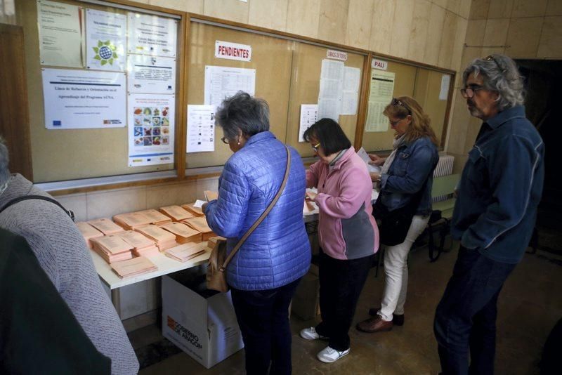 Jornada electoral en Aragón