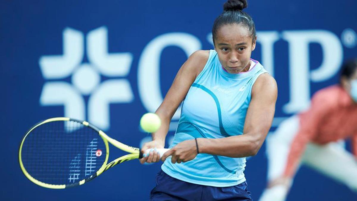 Leylah Fernández, durante la final de Monterrey.