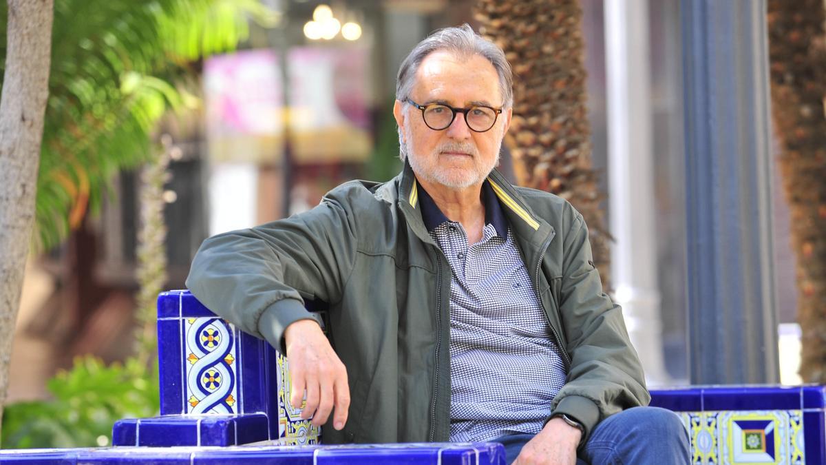 Vicent Sansano, en La Glorieta, momentos antes de la entrevista