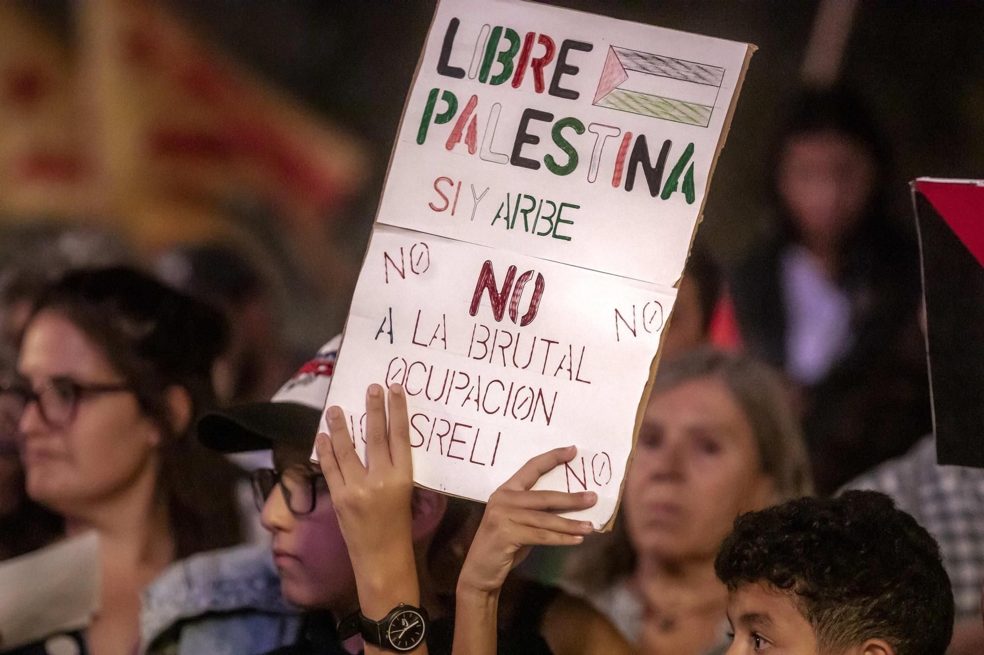 500 Menschen beteiligen sich an Pro-Palästina-Demo in Palma