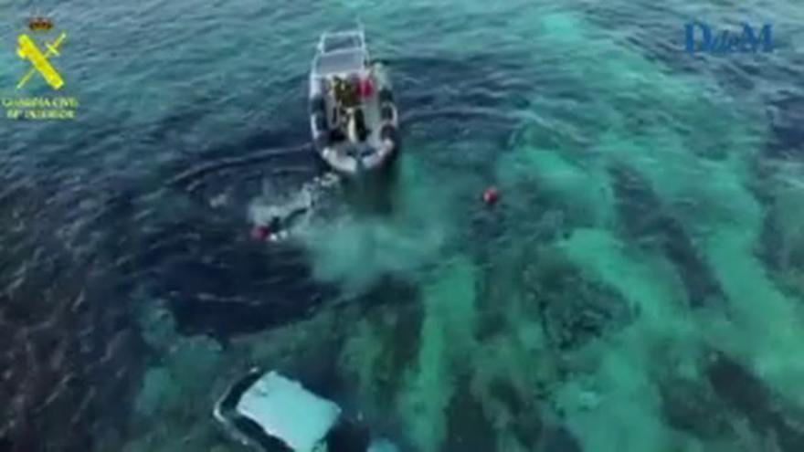 Coche cae al mar en Mallorca