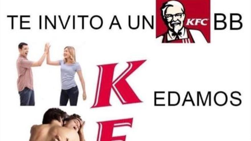 KFC &quot;monta un pollo&quot; tras la campaña viral de un tuitero.