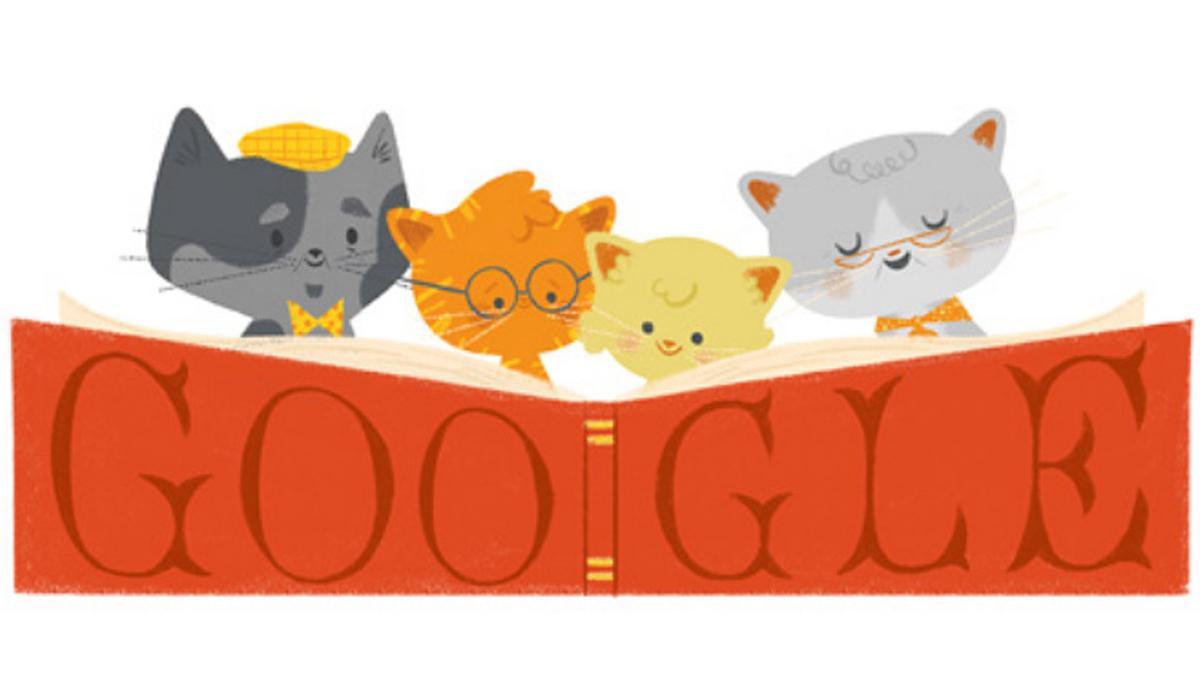 Google dedica su 'doodle' a los abuelos.