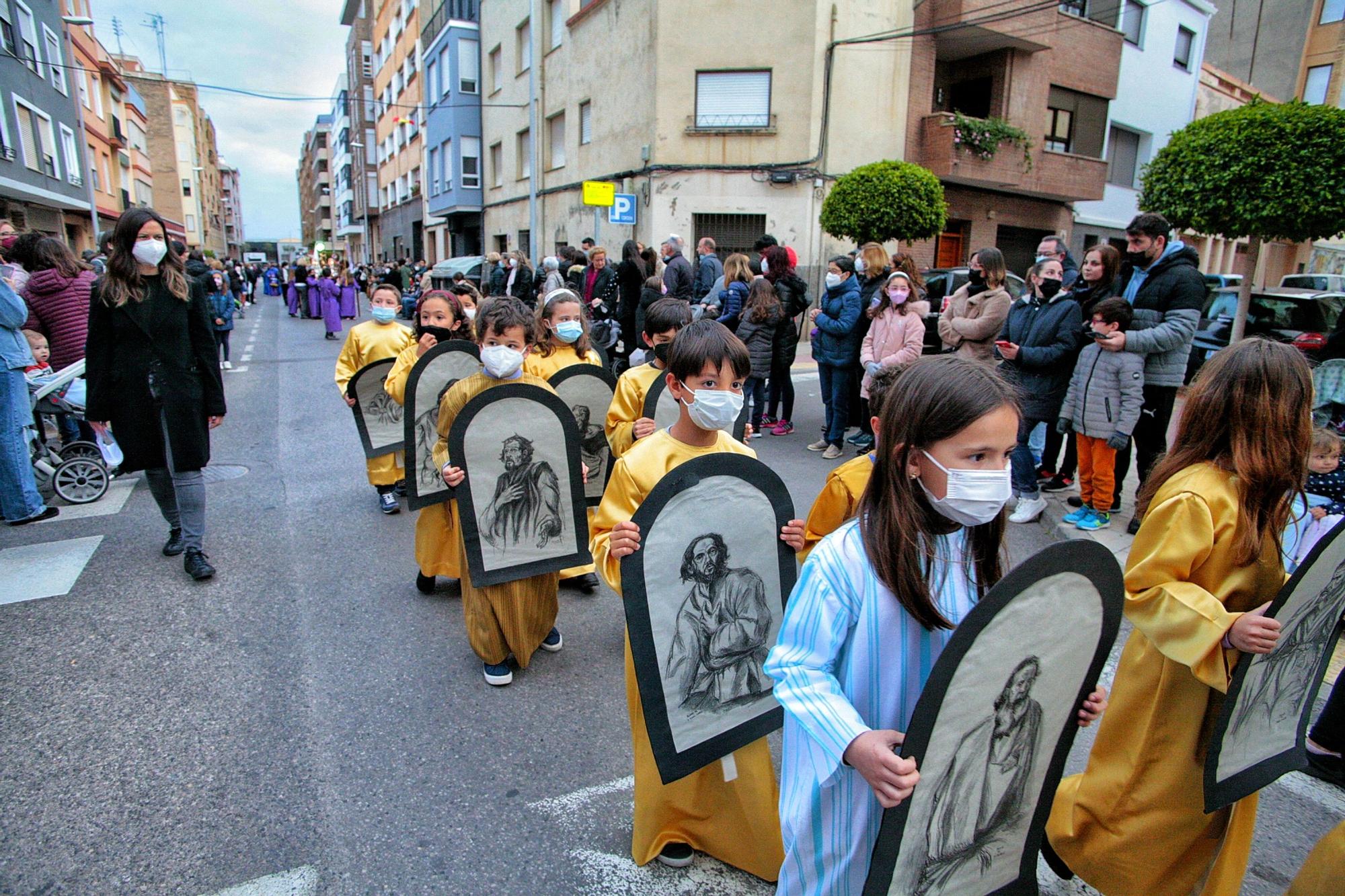 Las imágenes de la procesión infantil y juvenil de la Semana Santa de Vila-real