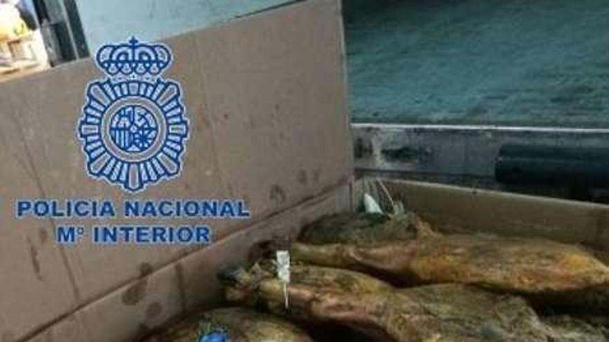 La Policía recupera casi mil jamones robados en Zamora y otras dos provincias