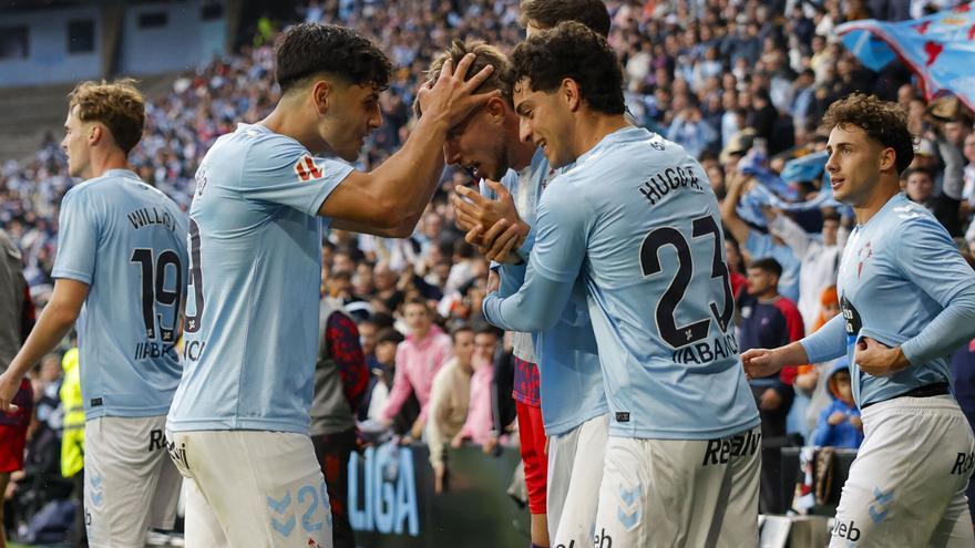 El 1-0 del Celta en el Celta 3-2 Sevilla de la jornada 35 de LaLiga EA Sports