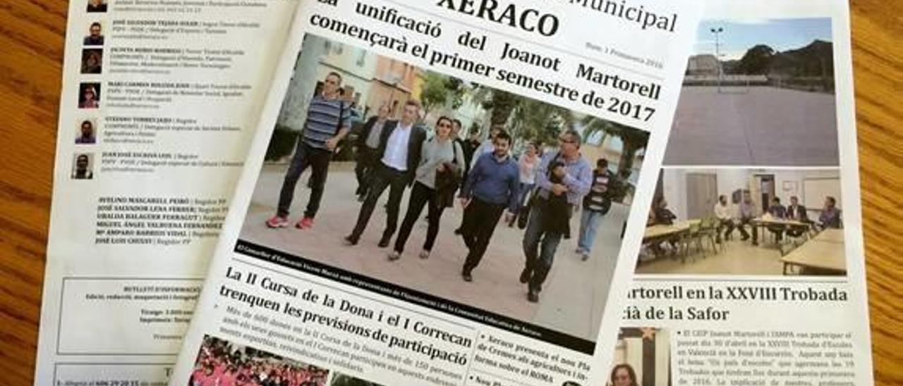 La Junta Electoral obliga a Xeraco a retirar el BIM, que acababa de salir