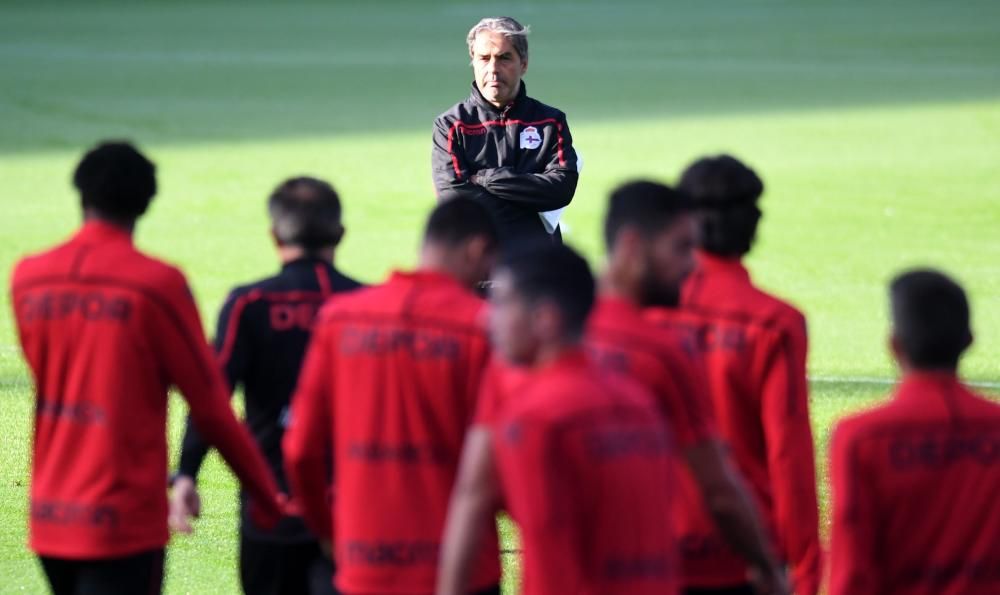 El Dépor entrena a Riazor antes de recibir al Reus