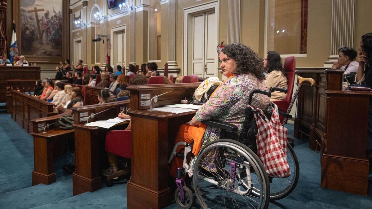 Mujeres con discapacidad en el Parlamento de Canarias