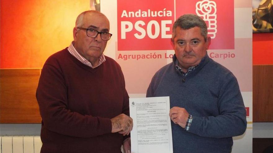 PSOE critica que se retrase la declaración judicial del exalcalde de IU en El Carpio