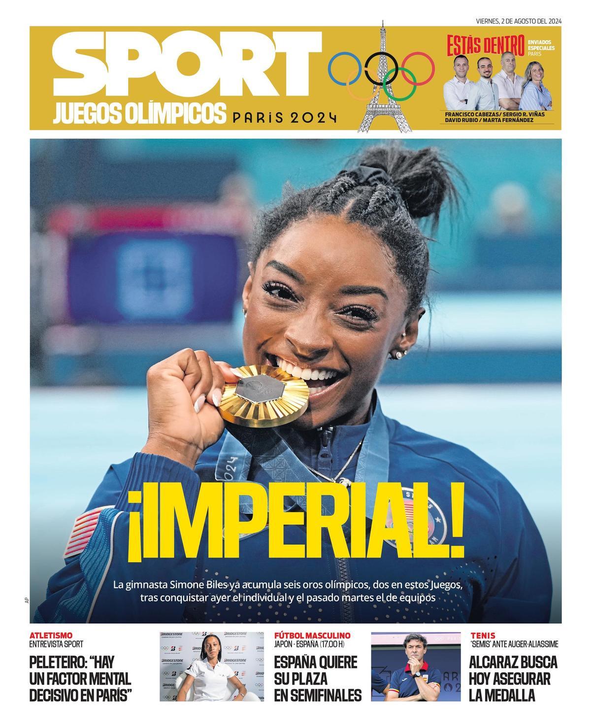 La portada de los JJOO de hoy