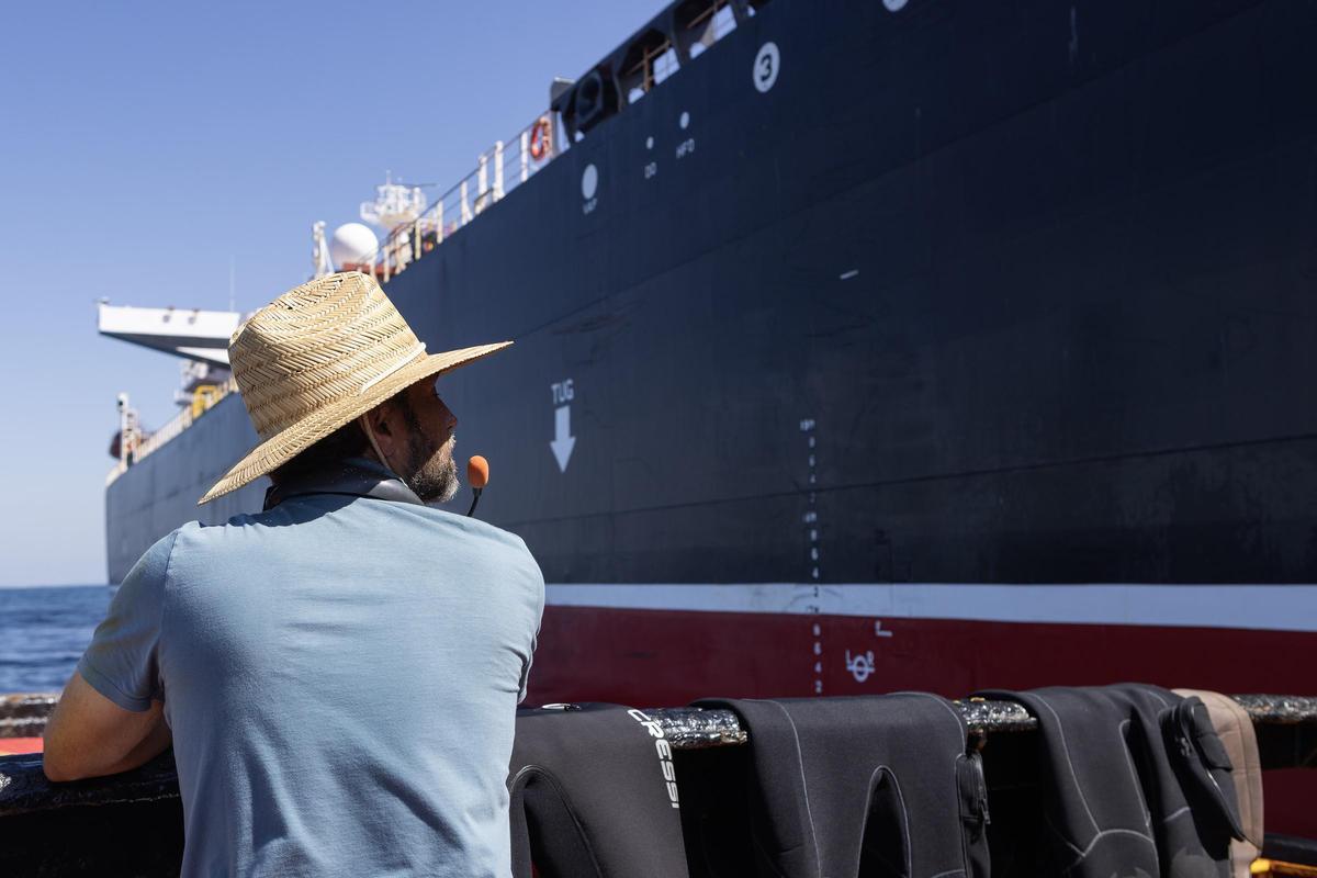 Pau Esteve Birba en el rodaje de Los Tigres