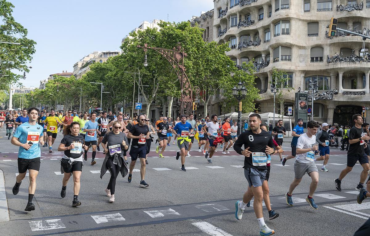 La Cursa de El Corte Inglés por el Passeig de Gràcia