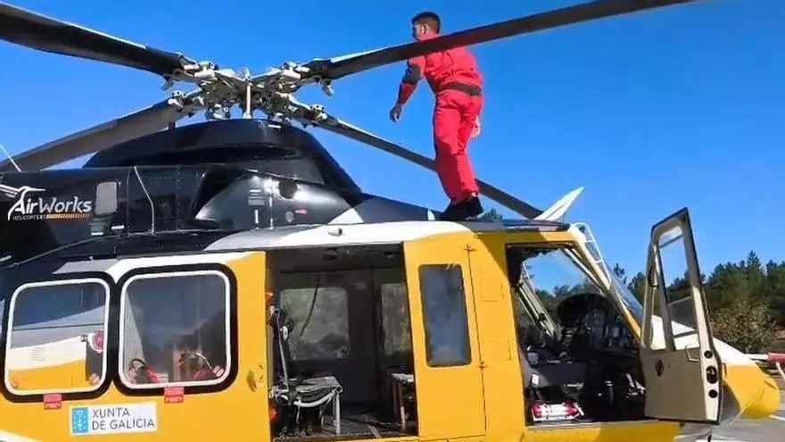Iago Rodríguez, el brigadista ourensano que defiende la sierra gallega desde el cielo