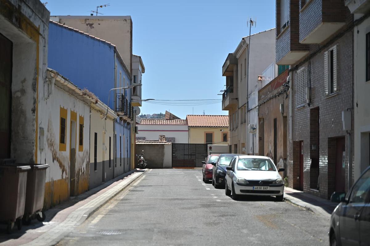 Así es el final de la calle Diana.