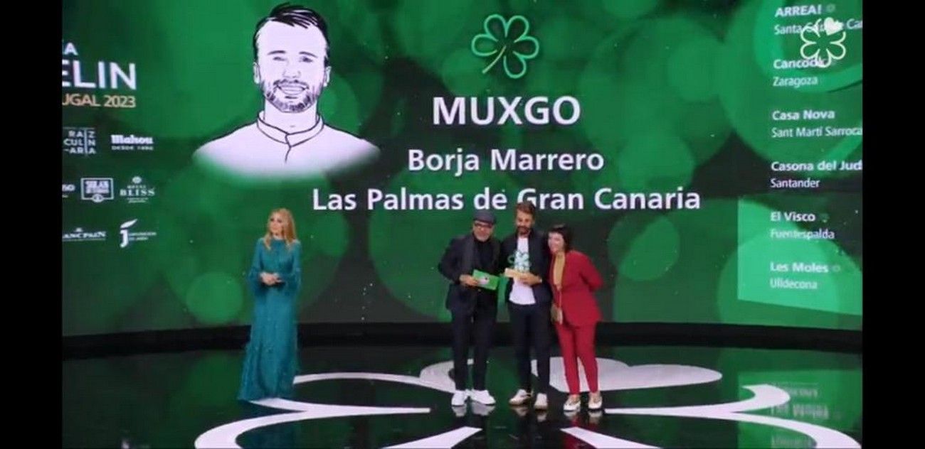 'Muxgo', de Borja Marrero, premiado en la Gala Estrellas Michelin 2023