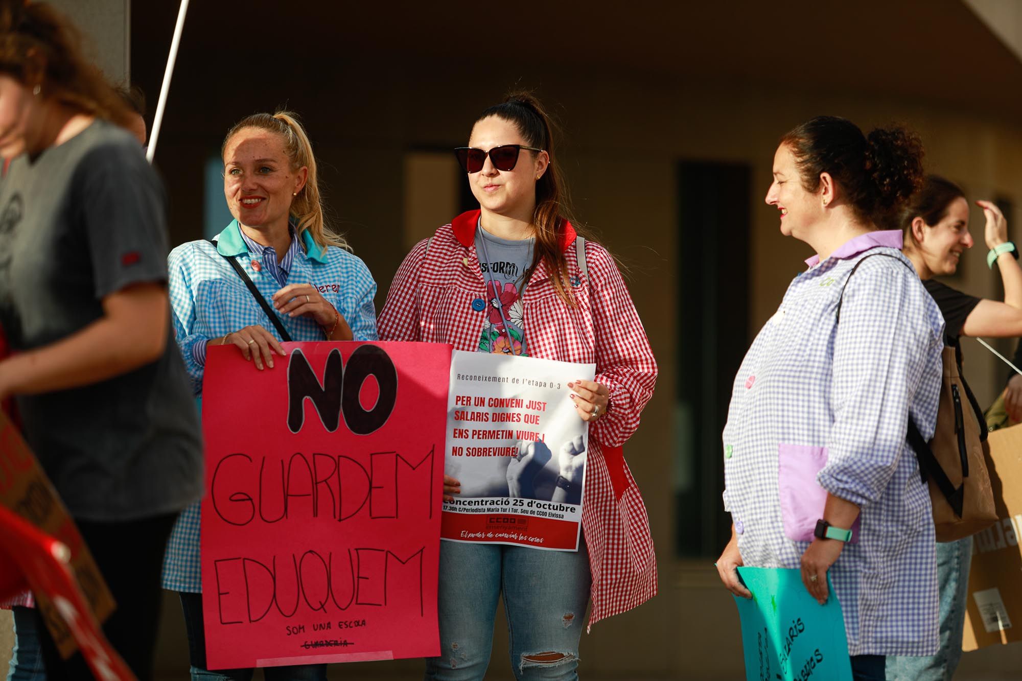 Protesta de las educadoras de infantil de 0 a 3 años en Ibiza