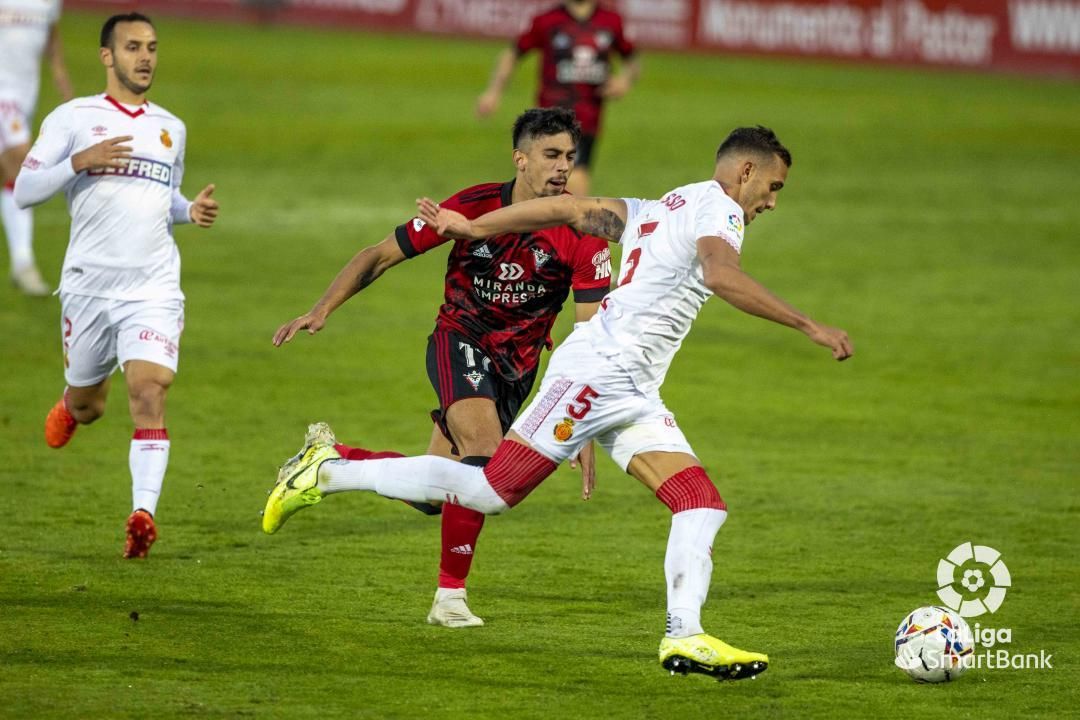 Mirandés-Mallorca: Los bermellones dan por bueno el empate