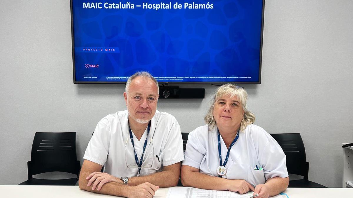 Dr. Marc Pérez, director Esp. médicas, urgencias y atención a la cronicidad y Teresa Aliu, jefa U. información asistencial