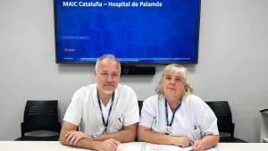 Dr. Marc Pérez, director Esp. médicas, urgencias y atención a la cronicidad y Teresa Aliu, jefa U. información asistencial