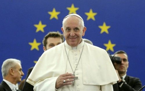 El Papa visita el Parlamento Europeo