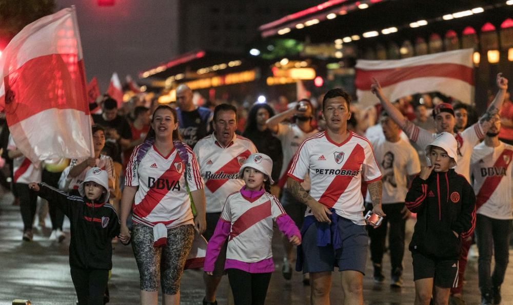 La afición de River celebra su victoria