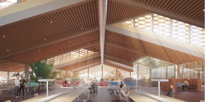 La nueva sede de Hijos de Rivera tendrá huerto urbano, gimnasio y dos jardines interiores
