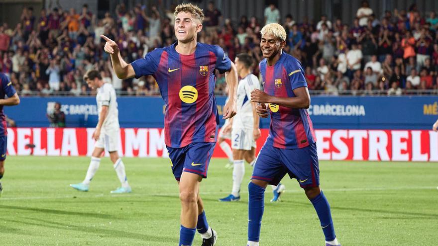 Doblete de Fermín en el Gamper con dos auténticos golazos