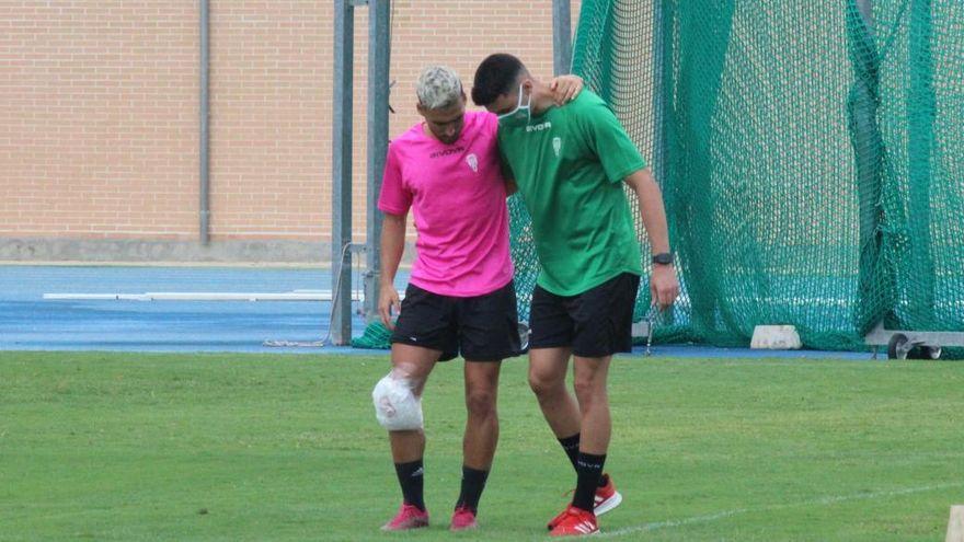 Iván Robles, el pasado 25 de agosto en Nerja, día en el que se produjo su lesión militando en el Córdoba CF.