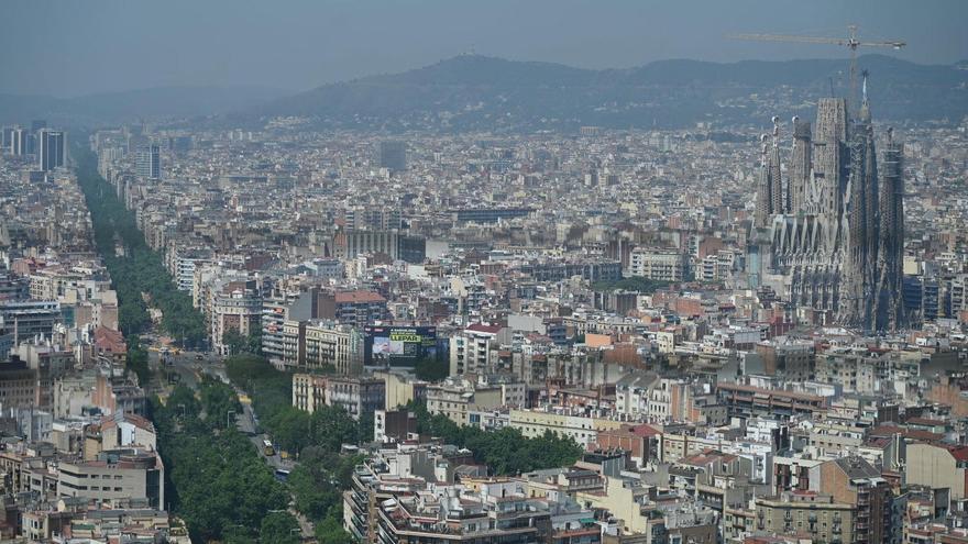 Imagen panorámica desde la torre Glòries, en Barcelona