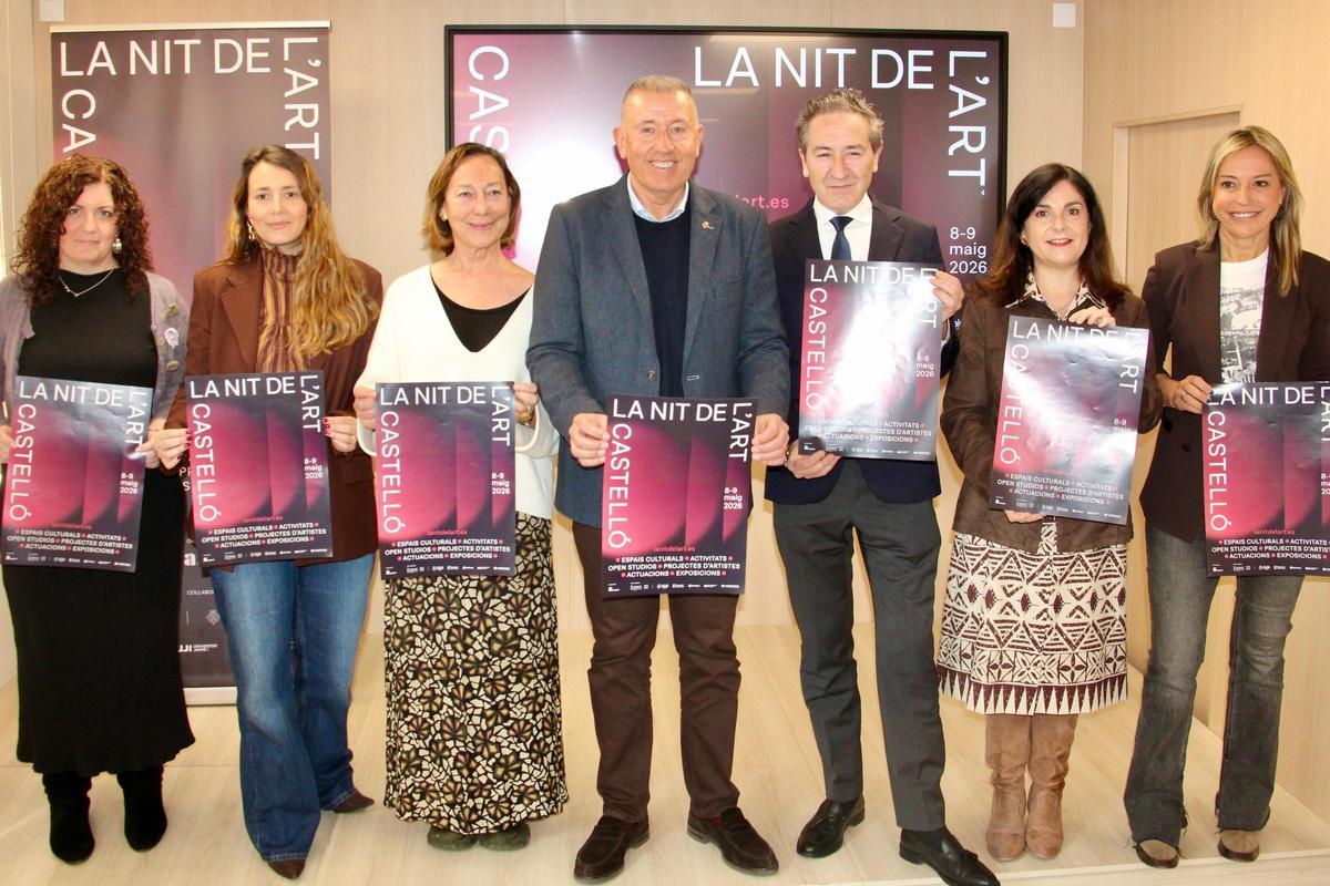 El Ayuntamiento de Castelló ha acogido la presentación oficial de la Nit de l'Art 2026.