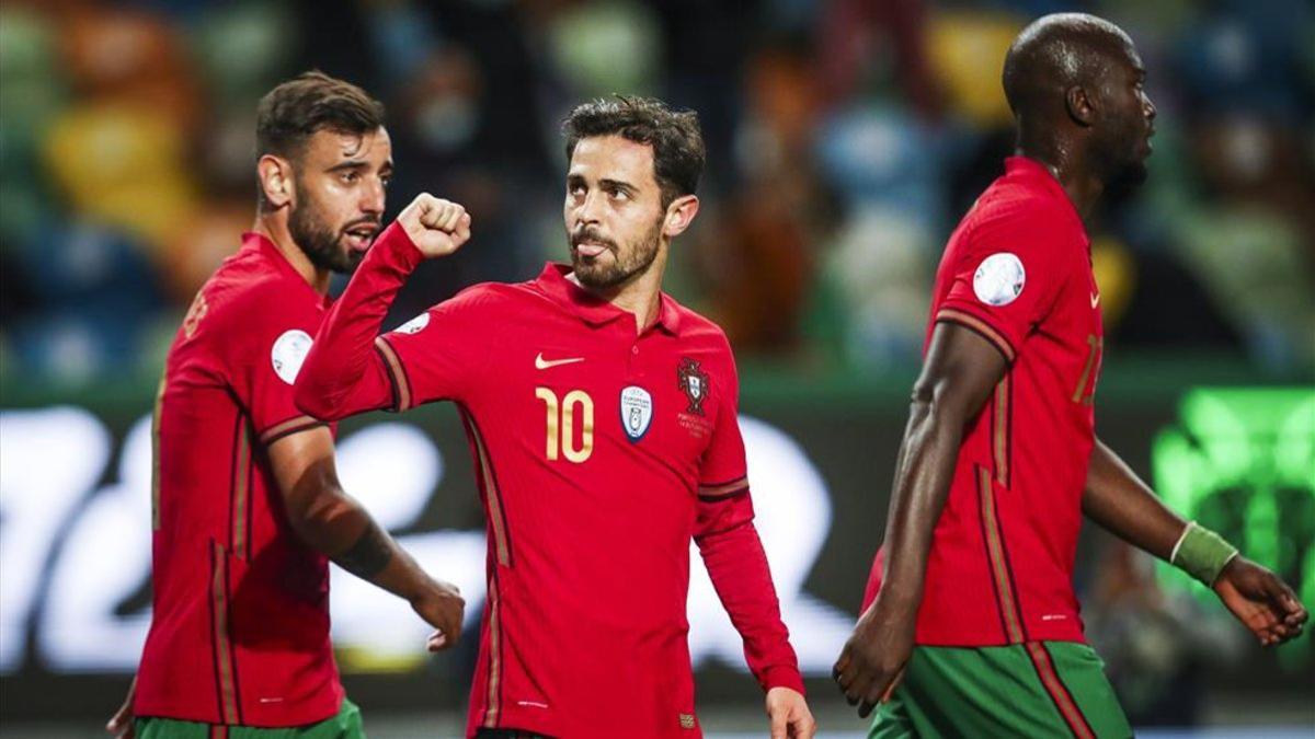 Bernardo Silva, autor del primer tanto