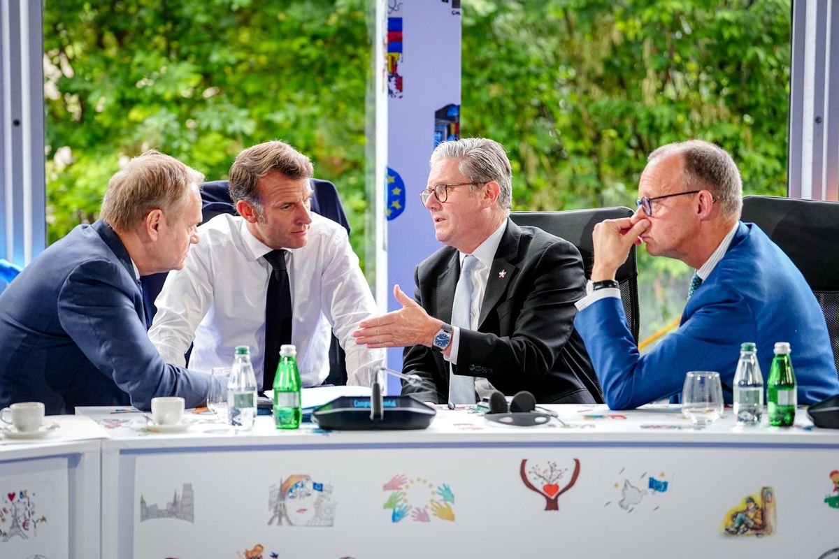 Merz, Macron i Starmer volen pactar una posició comuna sobre Gaza Merz, Macron i Starmer volen pactar una posició comuna sobre Gaza
