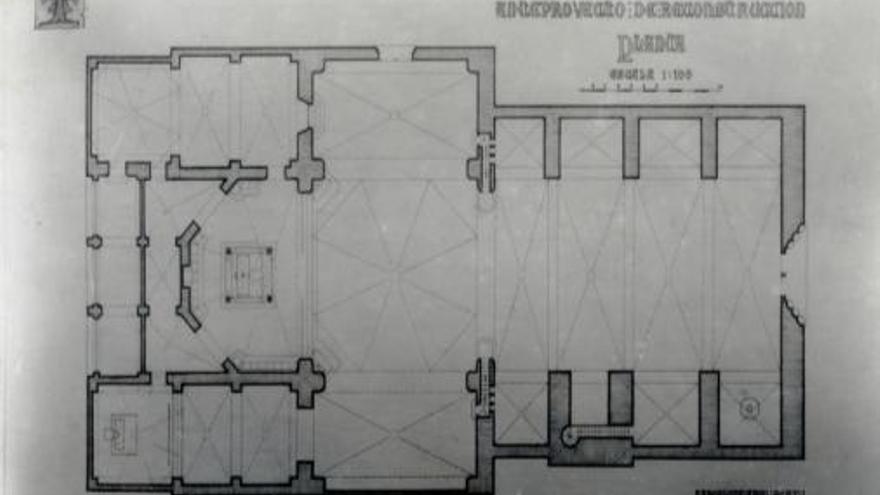 Avantprojecte de reconstrucció de l&#039;Església de Sant Pere.