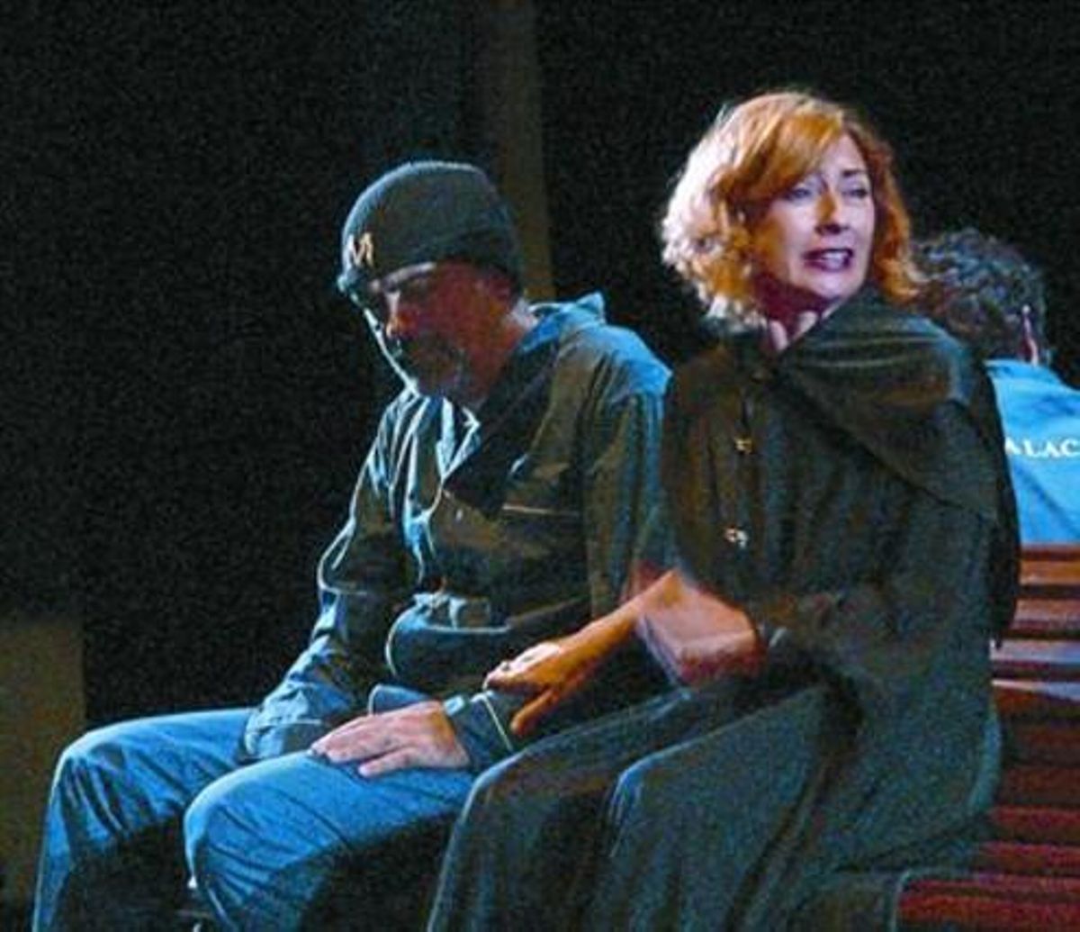Parella 8Tosar (el mestre) i Maria Lanau (Margarita), en una escena. Parella 8Tosar (el mestre) i Maria Lanau (Margarita), en una escena.