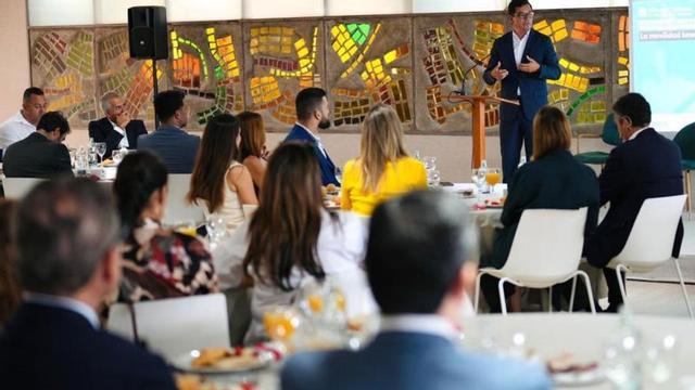 El consejero de Movilidad, Pablo Rodríguez, durante la inauguración del ‘V Foro de Movilidad de Canarias’. | | E.D.