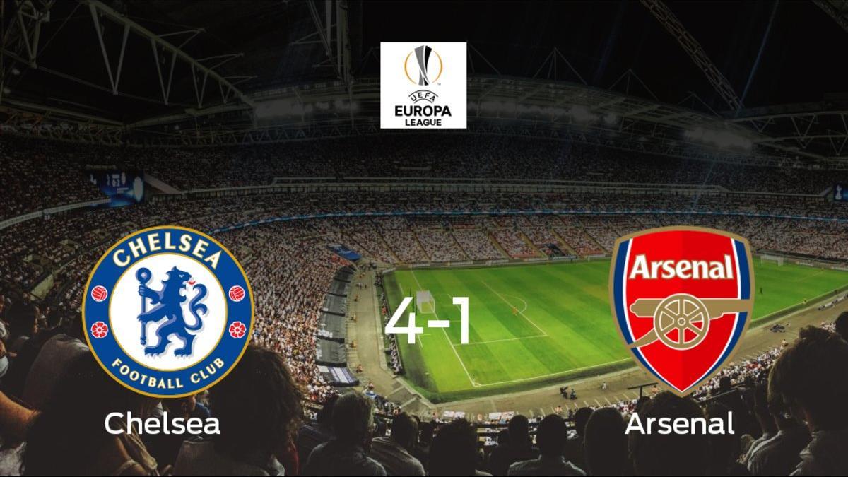 El Chelsea se impone al Arsenal (4-1) en la final de la Europa League
