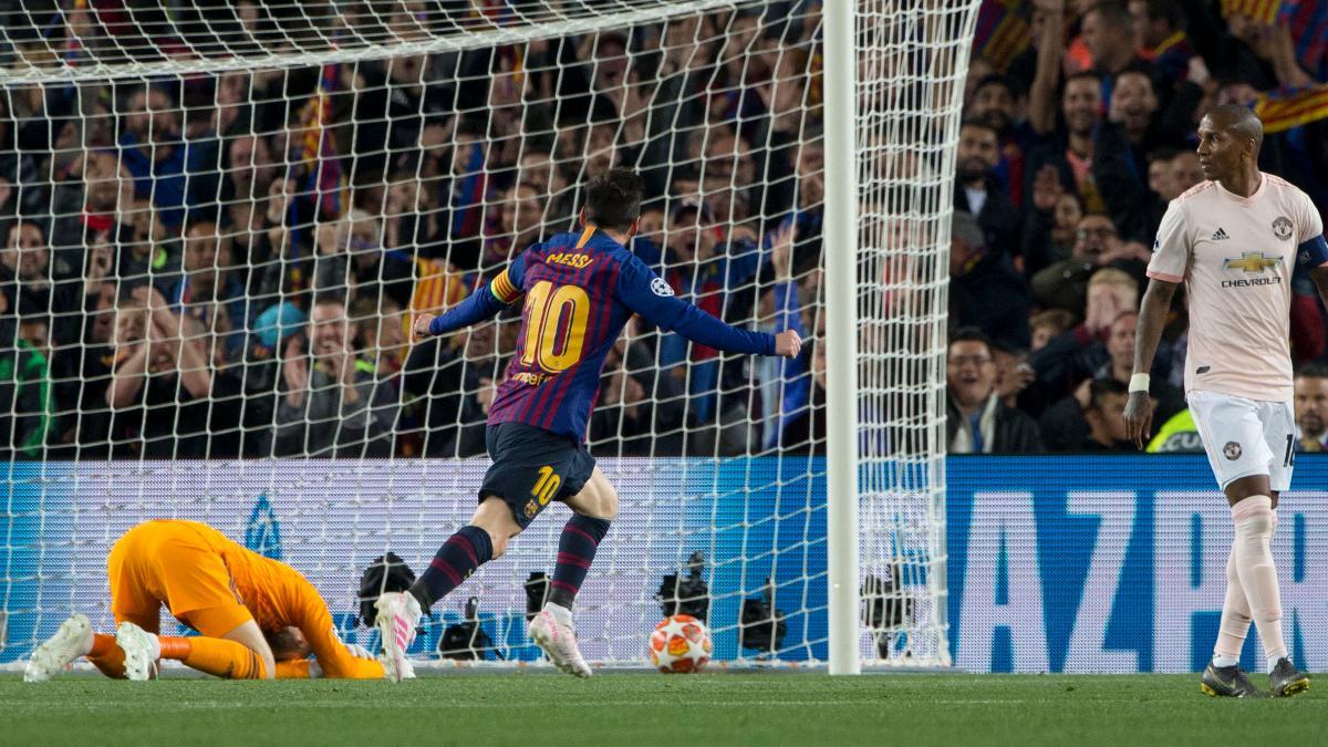 De Gea se 'comió' el segundo gol de Messi en la vuelta de los cuartos de la Champions 2018/19 en el Camp Nou