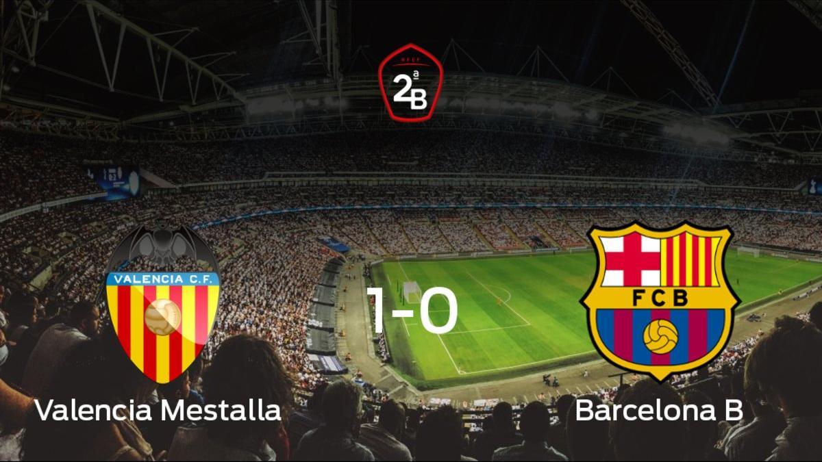 Triunfo del Valencia Mestalla por 1-0 frente al Barcelona B